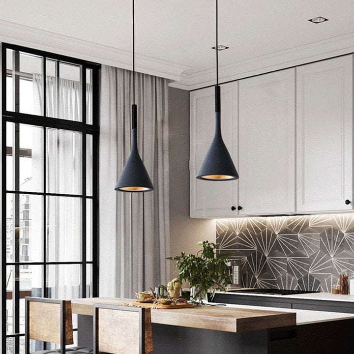 Modern Triangle Pendant Lamp - Trionda-Grey-State of Style