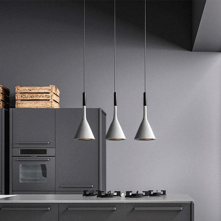Modern Triangle Pendant Lamp - Trionda-White-State of Style