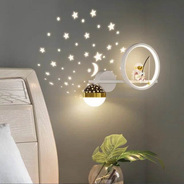 Modern Wall Lamp for Kids' Rooms - TinyGlow-White Left-Three Colours-State of Style