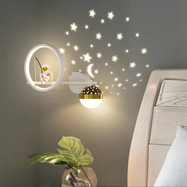 Modern Wall Lamp for Kids' Rooms - TinyGlow-White Right-Three Colours-State of Style