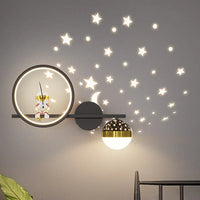 Modern Wall Lamp for Kids' Rooms - TinyGlow-White Right-Three Colours-State of Style