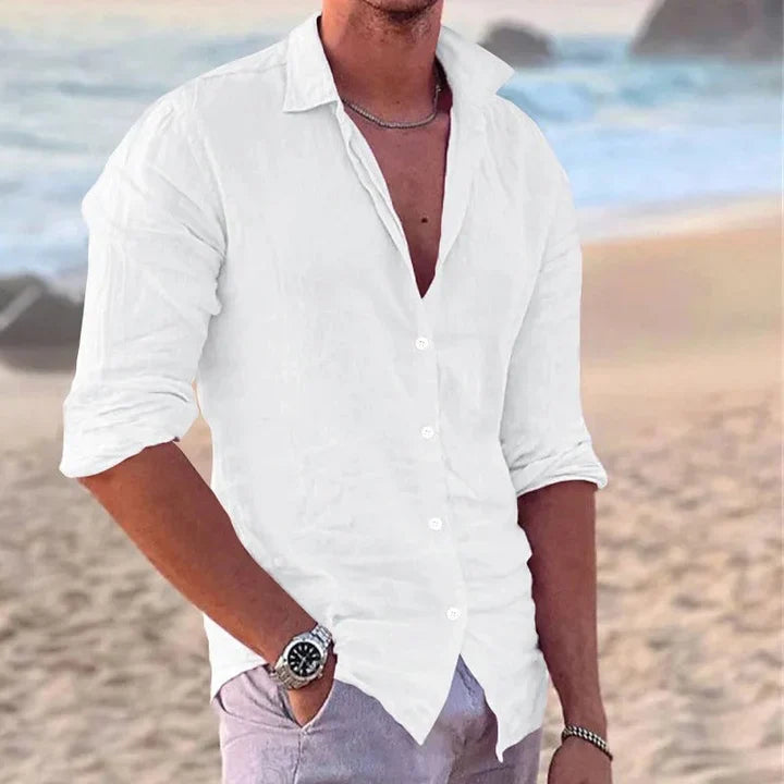 Modern Wit Cotton Men's Shirt - Matteo-S-State of Style