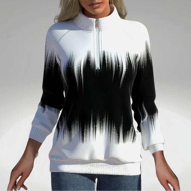Ladies' Zip Collar Sweatshirt – Elvira