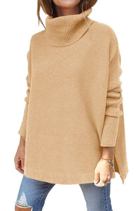 Warm Loose-Fitting Ladies' Sweater With Collar – Amara