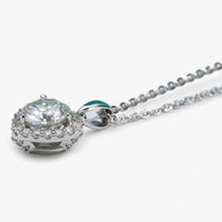 Moissanite Heart Pendant Necklace - Amouria-State of Style