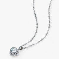 Moissanite Heart Pendant Necklace - Amouria-State of Style