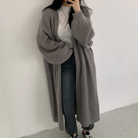 MollysVest | Women's Soft Knit Cardigan-Grey-State of Style