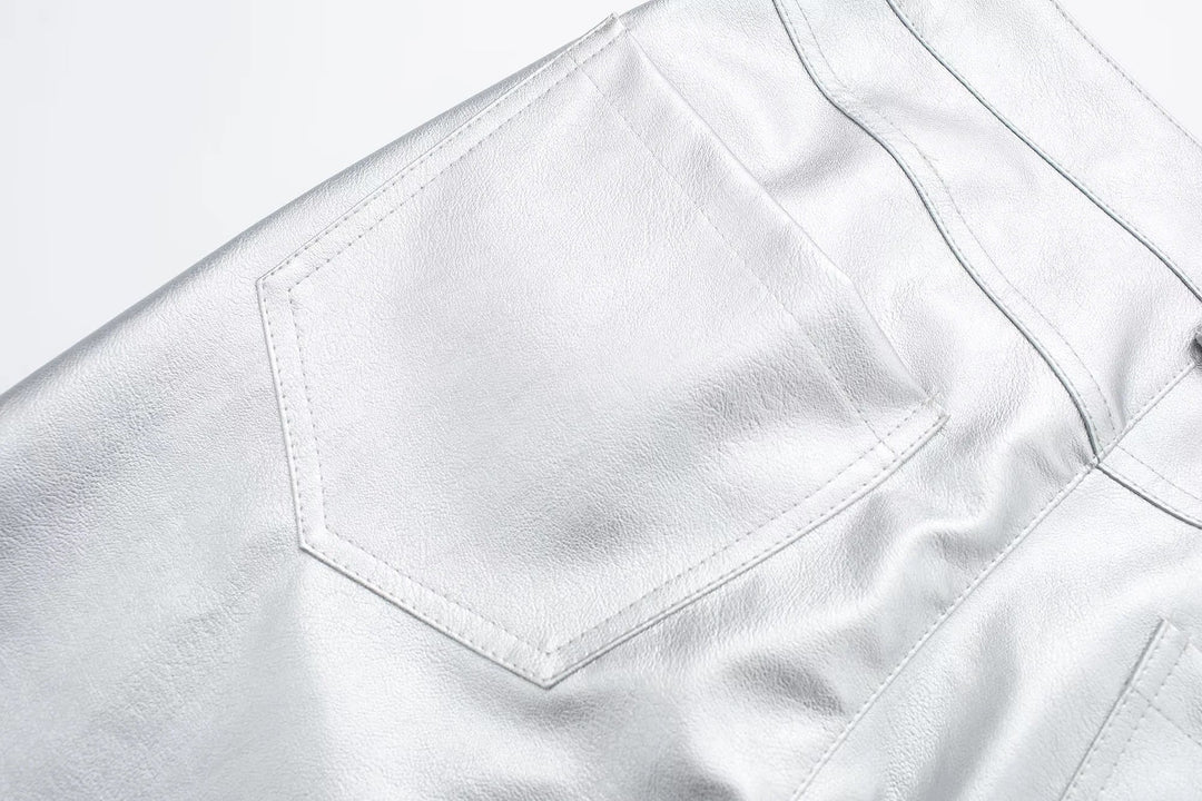 Monica Metallic Pants | Bold & Trendy Statement Trousers-S-State of Style