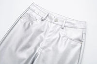 Monica Metallic Pants | Bold & Trendy Statement Trousers-S-State of Style