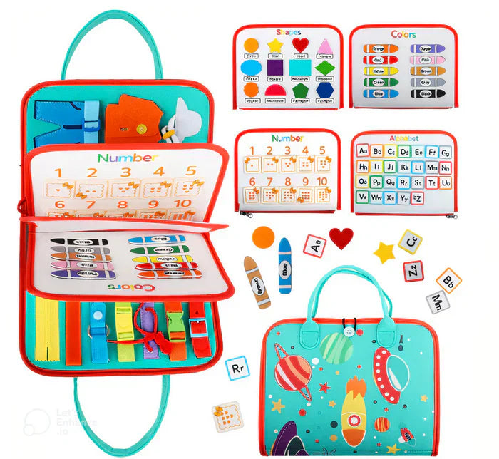 Montessori Colours and Shapes Toddler Book - Senses Adventure-State of Style