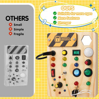 Montessori Toddler Pegboard with 27 LED Lights - BrightMinds-State of Style