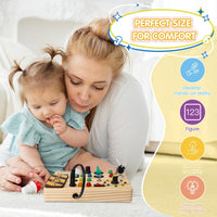 Montessori Toddler Pinboard with 27 LED Lights - BrightMinds-State of Style