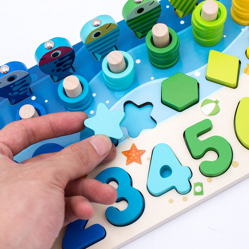 Montessori Toddler Playboard - Wooden PlaySafari-Pastel XL-State of Style