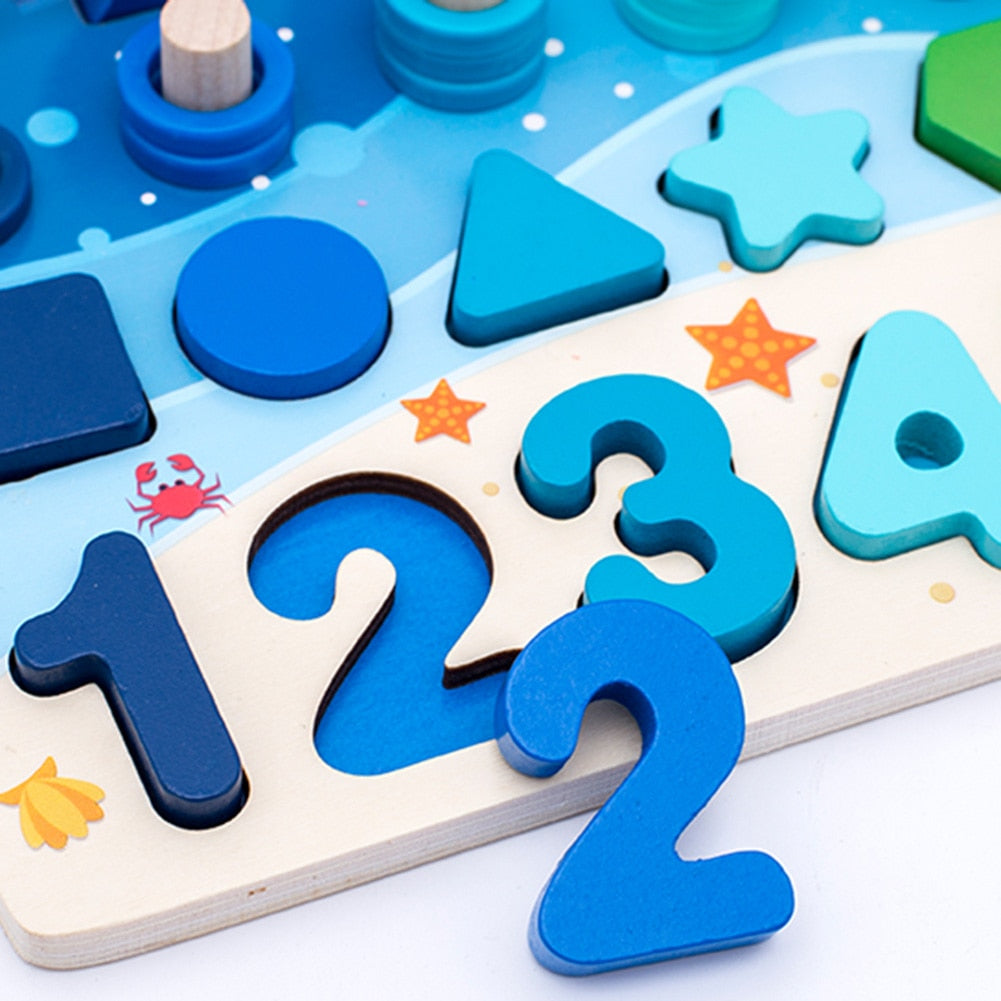 Montessori Toddler Playboard - Wooden PlaySafari-Pastel XL-State of Style