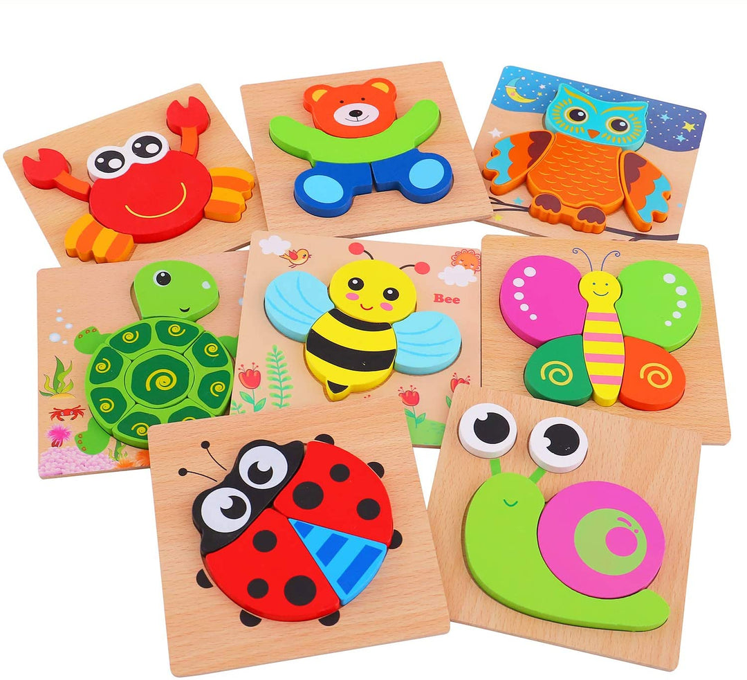 Montessori wooden learning puzzle – Colour Fun (Buy one, get one free)