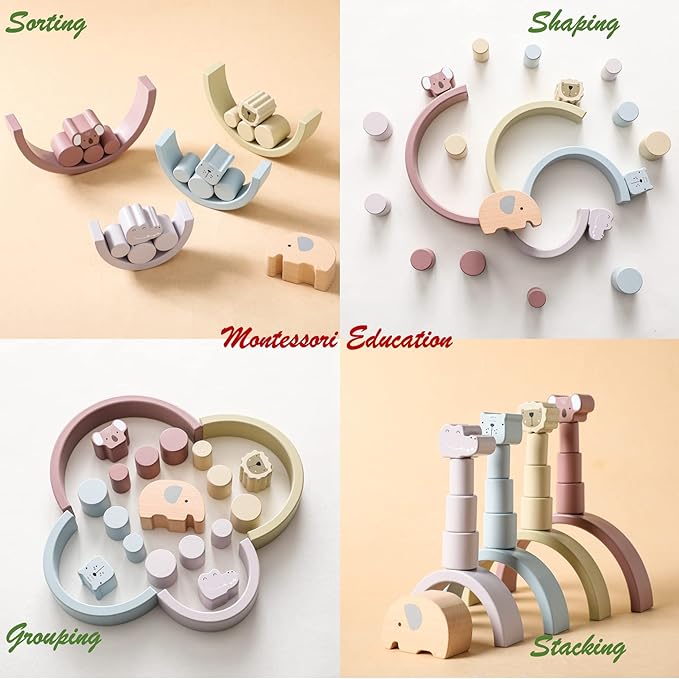 Montessori Wooden Playset – Buildoro-State of Style