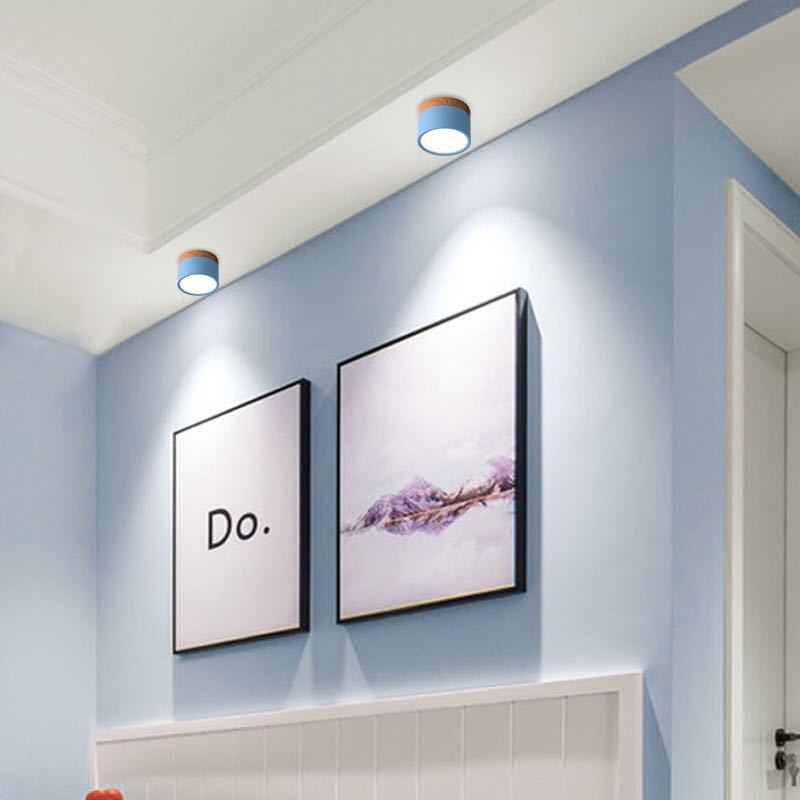 Morandi Style Modern LED Ceiling Lamp - LumiModo-Blue-5W-Warm white-State of Style