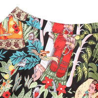 Morgana Traditional Skirt – Vintage Cotton A-Line Midi Skirt-S-State of Style