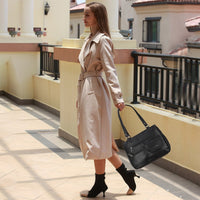 Multi-Compartment Women’s Shoulder and Crossbody Handbag – FlexiCarry