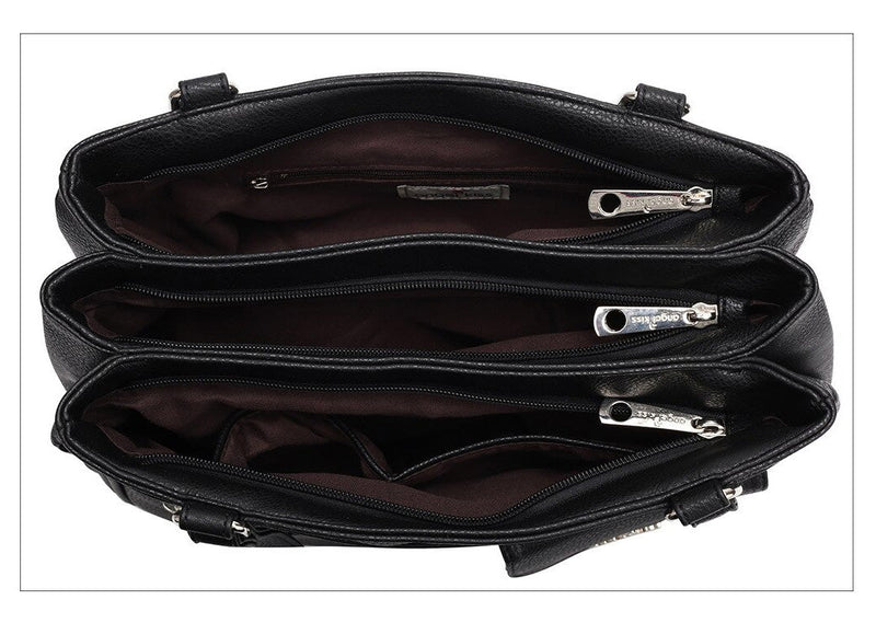 Multi-Compartment Women’s Shoulder and Crossbody Handbag – FlexiCarry