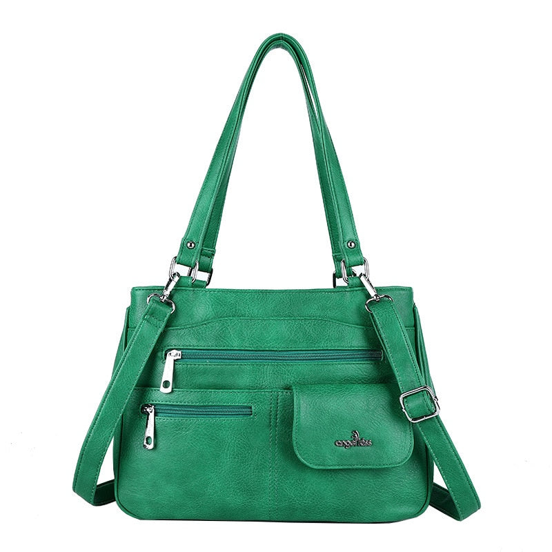 Multi-Compartment Women’s Shoulder and Crossbody Handbag – FlexiCarry