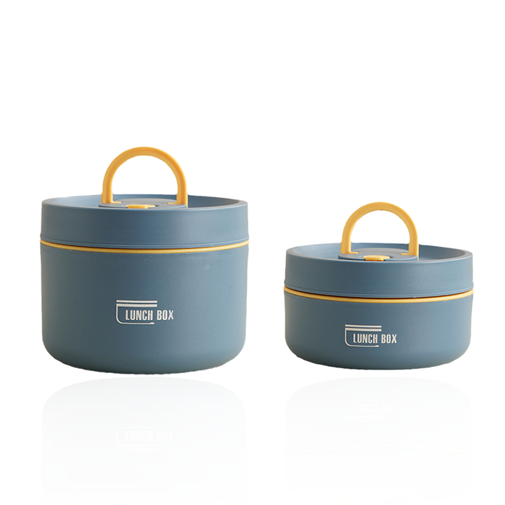 Multi-layer Insulated Lunch Box with FREE Carry Bag - ThermoBox-Blue-Small-State of Style