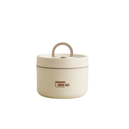 Multi-layer Insulated Lunch Box with FREE Carry Bag - ThermoBox-White-Big-State of Style
