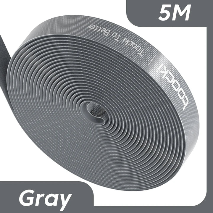 Toocki Kabel-Organizer, Drahtwickler, USB-Kabelmanagement, Schutz für Kopfhörer, Maus, Kabelbinder, Telefonzubehör für iPhone, Samsung-5M Gray-State of Style