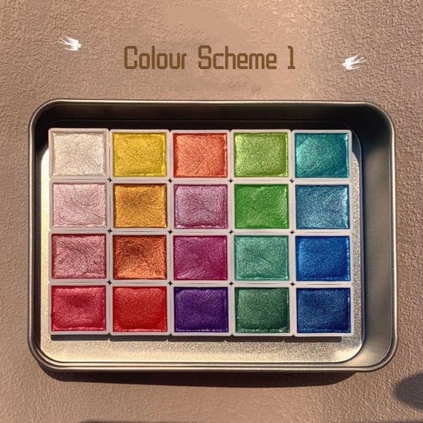 Multicolour Watercolour Set - ColorCrafter-Colour Scheme 1-20 Colors Plus-State of Style