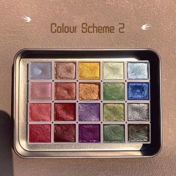 Multicolour Watercolour Set - ColorCrafter-Colour Scheme 2-20 Colors Plus-State of Style