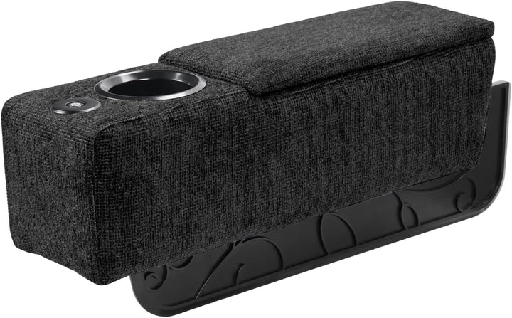 Multifunctional Armrest with Wireless Charging – Modulux-Black-State of Style