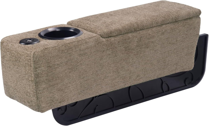 Multifunctional Armrest with Wireless Charging – Modulux-Light brown-State of Style