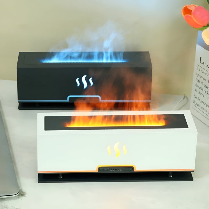 Multifunctional Aroma Humidifier - GlowFlame-Light Wood Grain-State of Style
