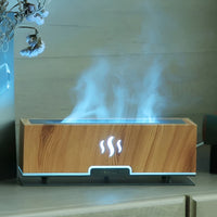 Multifunctional Aroma Humidifier - GlowFlame-Light Wood Grain-State of Style
