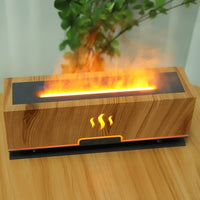 Multifunctional Aroma Humidifier - GlowFlame-Light Wood Grain-State of Style