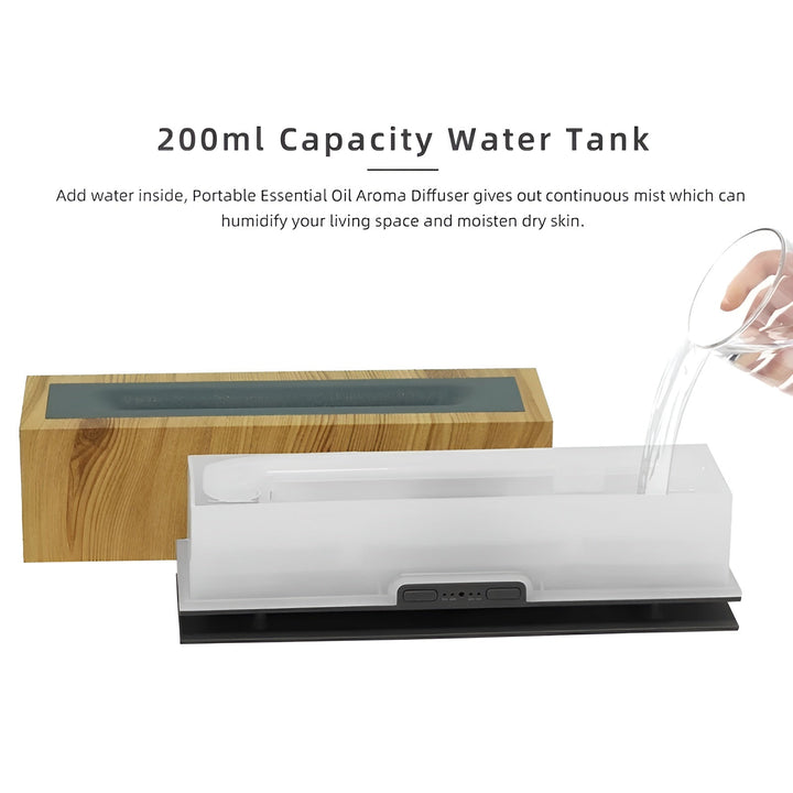 Multifunctional Aroma Humidifier - GlowFlame-Light Wood Grain-State of Style