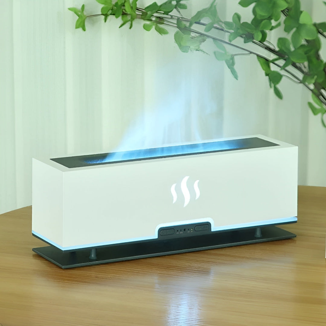 Multifunctional Aroma Humidifier - GlowFlame-White-State of Style