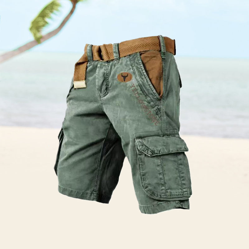 Multifunctional Cargo Shorts for Men - Ethan-Groen-S-State of Style