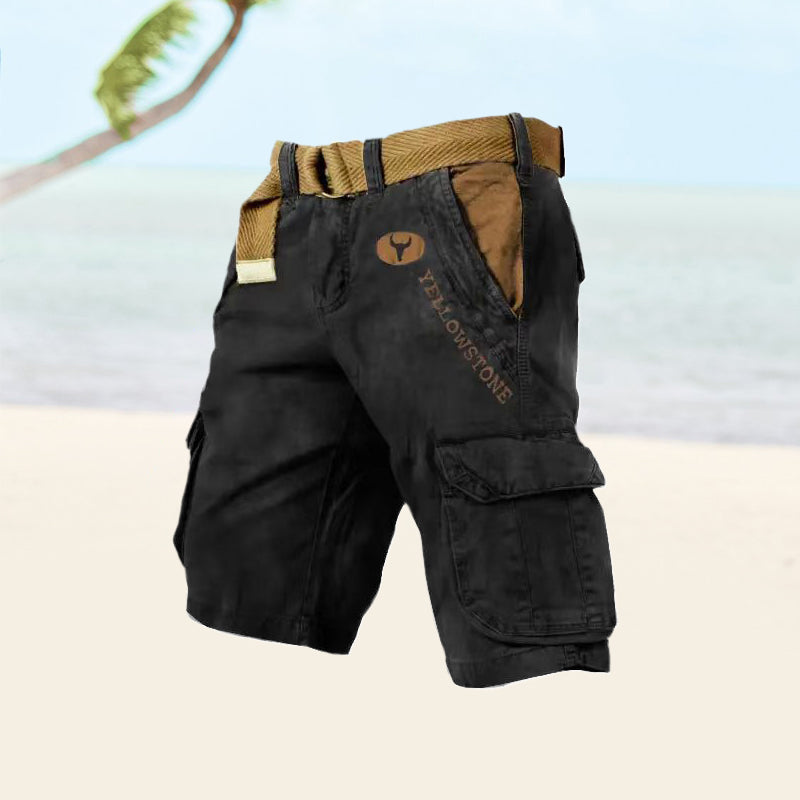 Multifunctional Cargo Shorts for Men - Ethan-Zwart-S-State of Style