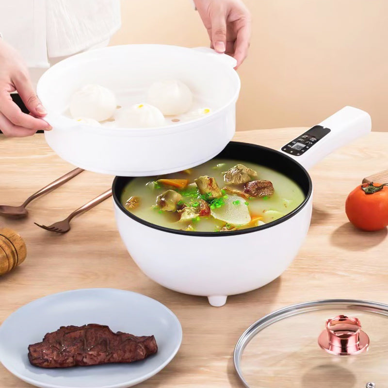 Multifunctional Electric Frying Pan with Steamer - CookEase-State of Style