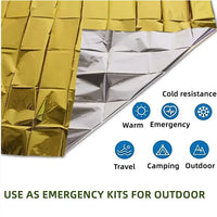 Multifunctional Emergency Blanket and Insulation Blanket - ThermaShield Poncho-Silver A-State of Style