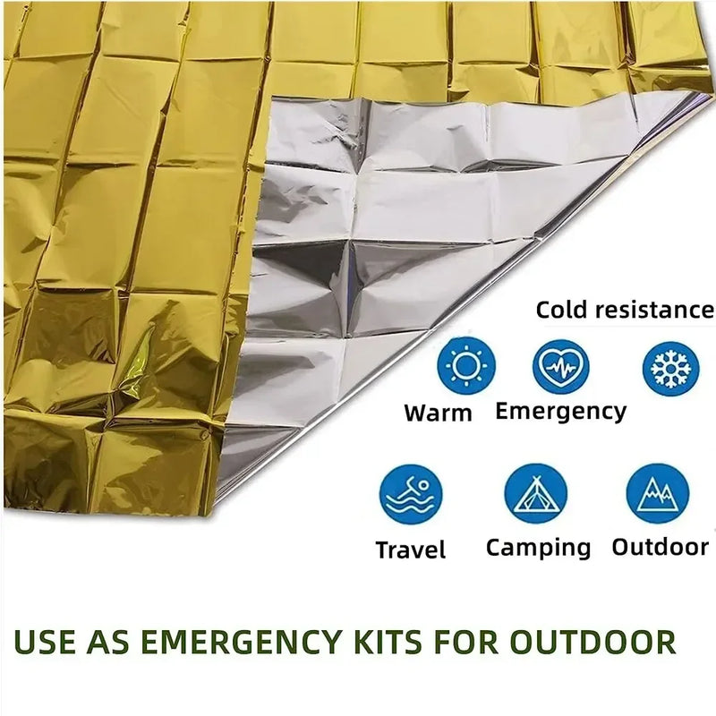 Multifunctional Emergency Blanket and Insulation Blanket - ThermaShield Poncho-Silver A-State of Style