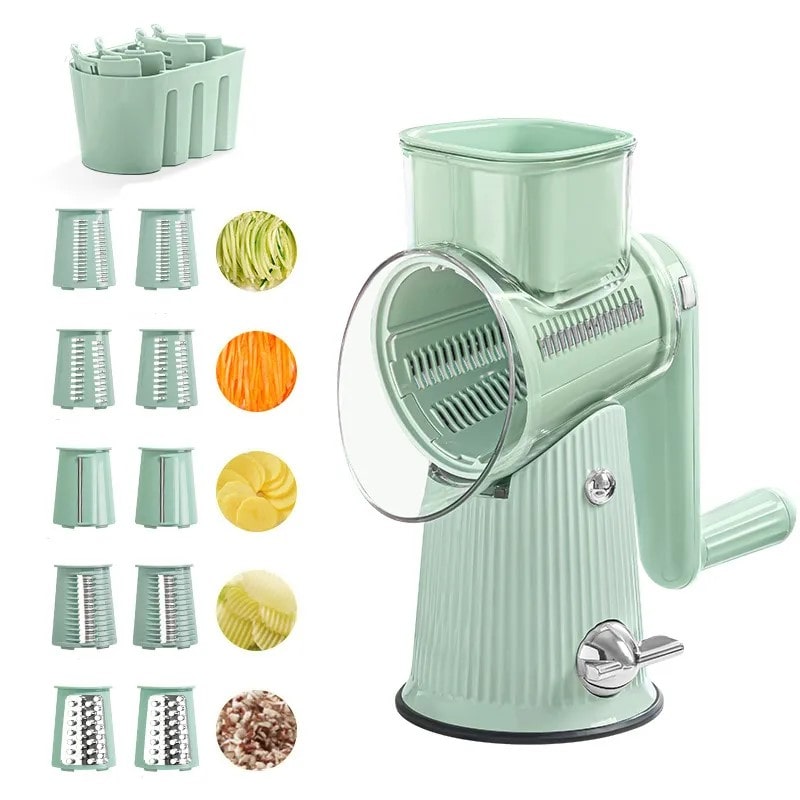 Multifunctional Kitchen Grater & Chopper - SliceMaster-Green-State of Style