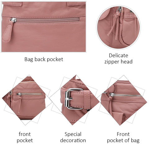 Multifunctional Stylish Anti-Theft Bag - SafeStyle-Black-State of Style