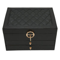 Multilayer Leather Jewellery Box | Organised and Stylish Storage-GREEN-State of Style