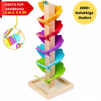 Musical wooden sound tree – educational game with marble sounds