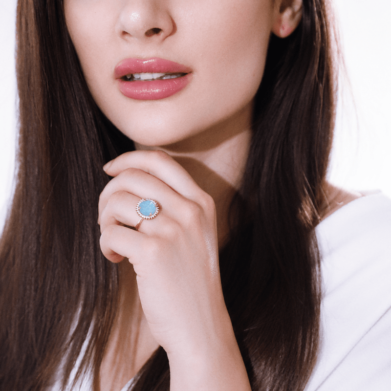Mystical Glow Cocktail Ring – Elowen-Blue-State of Style