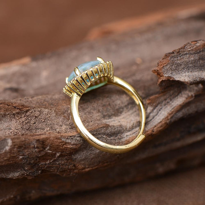 Mystical Glow Cocktail Ring – Elowen-Blue-State of Style