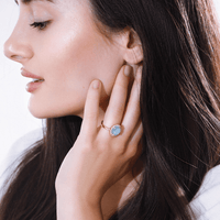 Mystical Glow Cocktail Ring – Elowen-Blue-State of Style