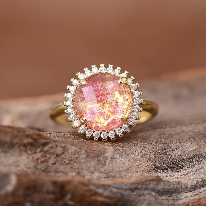 Mystical Glow Cocktail Ring – Elowen-Blue-State of Style